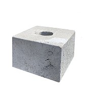 Poer Oud Hollands 30x30x20cm met/zonder gat rond 8cm ~