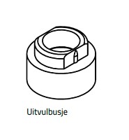 SunMaster uitvulbuisjes 5 mm. zwart/creme/wit/grijs 100 st. ~