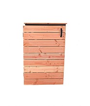 Douglas containerkast enkel op zwart frame (HxBxD) 118x77x85 cm. onbehandeld ~