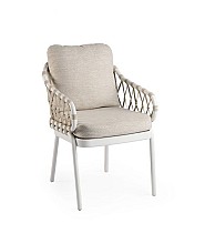 Natal Dining Chair Creme White 61x70x84 cm. ~