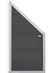 WPC-antraciet FSC tuinscherm 