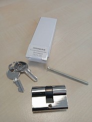 Cylinder Slot Vernikkeld T.b.v. Idealdeur 46mm ~