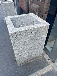 China Granite Bloembak Lichtgrijs G603  50x35x35 massief Aktie OP=OP