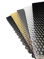 Grindmat - splitplaat HDPE grijs met vliesdoek 120x80x3 cm. AKTIE ~