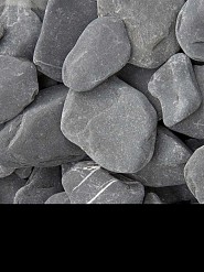 Flat Pebbles zwart 30-60 mm. - 0,5 m³ BigBag á 700 kg. ~