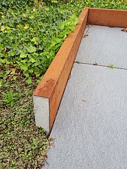 Opsluitband afdekker CorTen 200x5x6 cm. (uitlopend 2026) ~