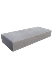 Traptrede strak grijs 100x40x16 cm. ~