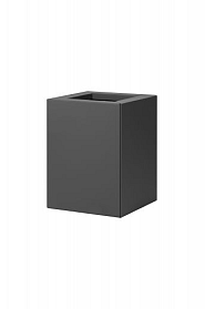 Bloembak vlak antraciet 60 cm. hoog