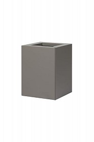 Bloembak vlak taupe 60 cm. hoog