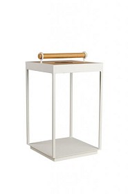 Lux Solar Lamp Large Creme White ~