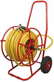 Professionele haspel met luchtbanden gemonteerd 50M - 3/4