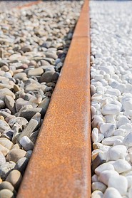Opsluitband afdekker CorTen 200x6x6,5 cm. (uitlopend 2026) ~