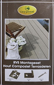 Carpgarant RVS Montageset 50 clips + schroeven OP=OP ~