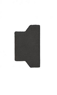 S-Top H-profiel halve klinker antraciet 10x16,5/11,5x8 cm. ~