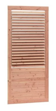 Shutterscherm douglas, 89x224 cm. kleurloos geïmpregneerd. ~