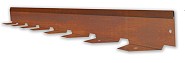 Corten borders 4,75 mtr set 5 st a 95 cm. 6 cm. H OP=OP