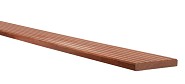 Hardhouten enkelzijdig geprofileerd dekdeel FSC, 2,5x14,5x425 cm. ~