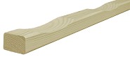 Vuren ventilatielat t.b.v. wandbekleding 3,8x5x420 cm. geïmpregneerd ~