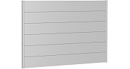 Wandpaneel Schutting zonder Acrylglas 200x135 zilver-metallic ~