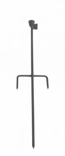 Metalen piket elleboog met aansluiting inwendige draad 1/2 lengte 60cm ~