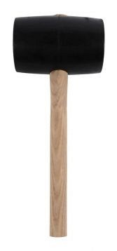 Rubberen hamer – 1380 gram – Essenhouten steel – 100% FSC ~