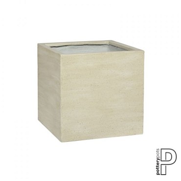 Pottery Pots plantenbak Block M Beige Washed (lxbxh) 40x40x40 cm. ~