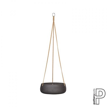 Pottery Pots plantenbak Eileen M (hanging) Black Washed ø29x11 cm ~