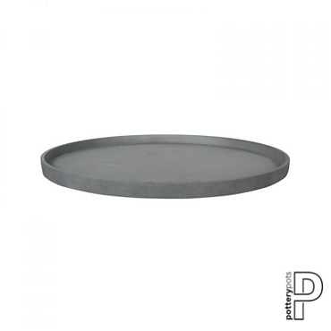 Saucer Round Fiberstone Grey