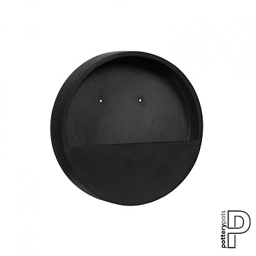 Pottery Pots plantenbak Wally (hanging) XS Fiberstone Black ø30x9 cm ~