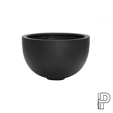 Pottery Pots plantenbak Bowl M Black hoogte: 28 diameter: 45~