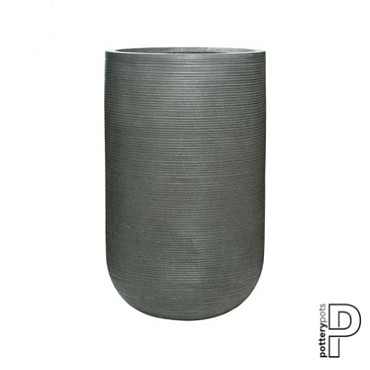 Pottery Pots plantenbak Cody L Horizontal Ridged Grey hoogte: 70 diameter: 42~