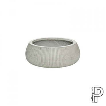Pottery Pots plantenbak Eileen XL Ridged Cement hoogte: 14 diameter: 36~