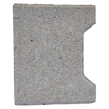 H-profiel klinker grijs 20x16,5/14x8 cm. beginsteen ~