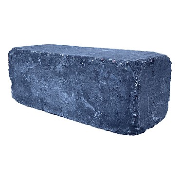 Muurblok antraciet getrommeld 45x15x15 cm. ~
