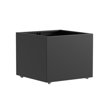 Aluminium plantenbak met wielen