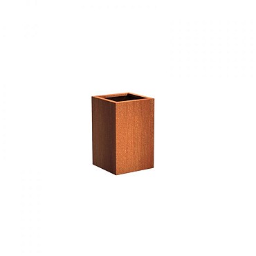 CorTen bloembak zuil (LxBxH) 50x50x80 cm. (2 mm.) ~