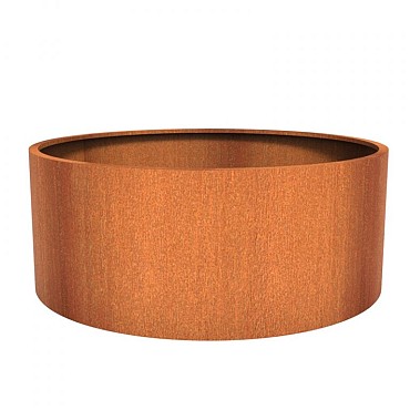 Ronde CorTen bloembak (ØxH) Ø200x80 cm. (2 mm.) ~