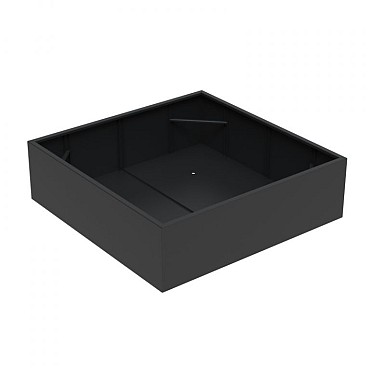 Aluminium bloembak (LxBxH) 200x200x60 cm. (3 mm.) ~