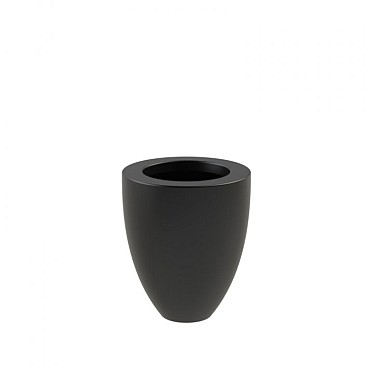 Vaasvormige bloembak (ØxH) Ø50x59 cm. (Polyester RAL7021) ~