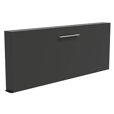 Aluminium vrijstaande vijvermuur (LxBxH) 300x25x120 cm. (3 mm.) ~