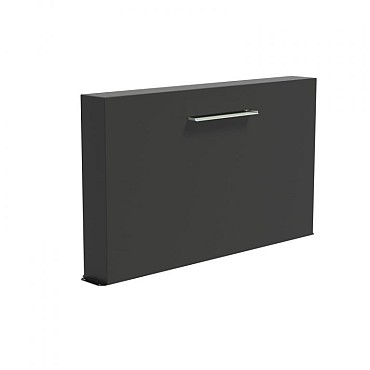 Aluminium vrijstaande vijvermuur (LxBxH) 200x25x120 cm. (3 mm.) ~