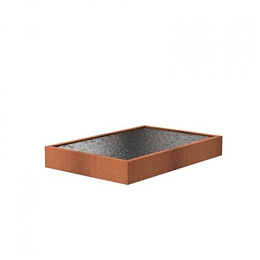 CorTen vijver (LxBxH) 300x200x40 cm. (3 mm.) ~