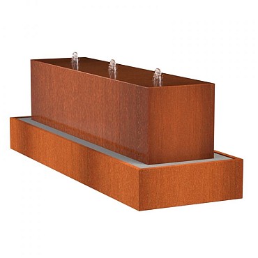 CorTen waterblok 300x70x70 cm. (3 mm.) ~