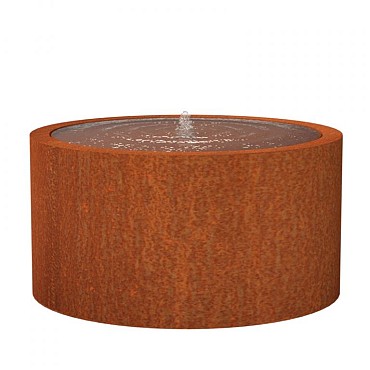Ronde CorTen watertafels