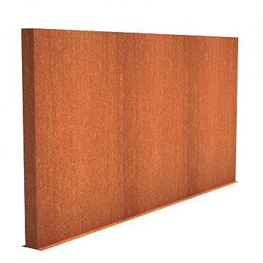 CorTen wand (BxDxH) 400x15x200 cm. (2 mm.) ~