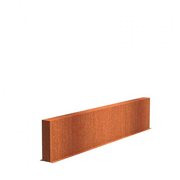 CorTen wand (BxDxH) 300x15x60 cm. (2 mm.) ~