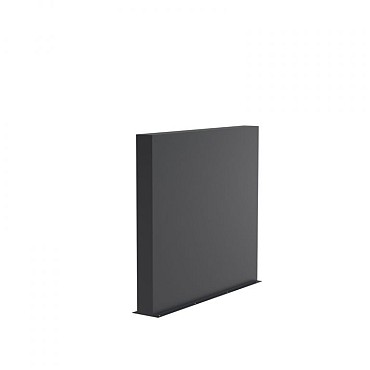 Aluminium wand (BxDxH) 150x15x135 cm. (3 mm.) ~