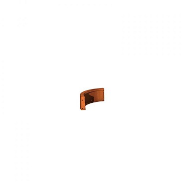 CorTen keerwand 20 cm. buitenbocht 50 cm. (2 mm.) ~