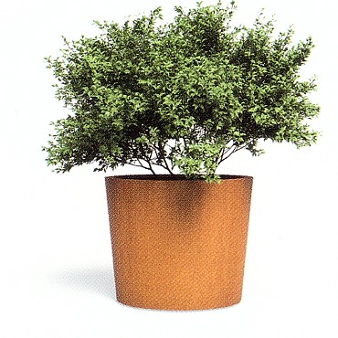 Konische CorTen plantenbak