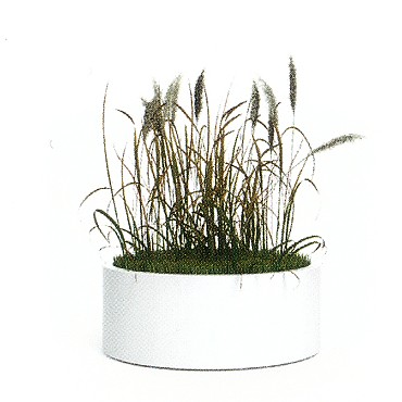 Ronde (matte) Polyester plantenbak